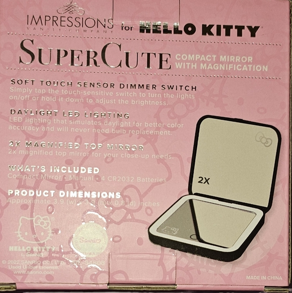 HELLO KITTY Impressions  Compact Mirror With 2X Magnification *Price is firm - Picture 2 of 4